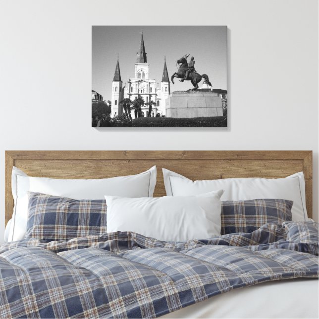 Impressão Em Tela Catedral de St. Louis - Jackson Square (Insitu(Quarto))