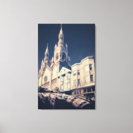 Impressão Em Tela Catedral e Paisagem Urbana