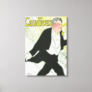 Impressão Em Tela Caudieux por Toulouse Lautrec, Arte Novo Antigo