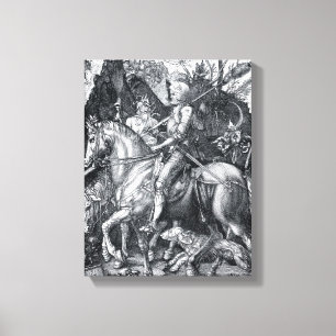 Impressão Em Tela Cavaleiro, morte e o diabo - Albrecht Dürer