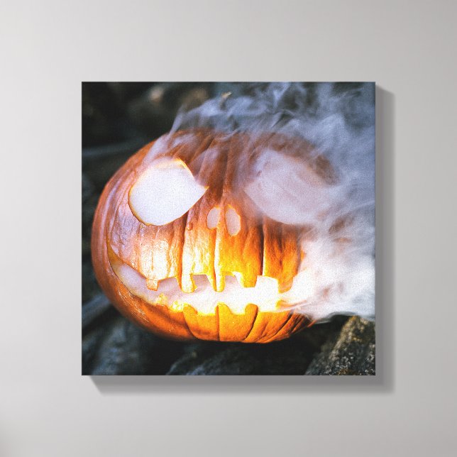 Impressão Em Tela Cavaleiro sem Cabeça Jack-o-Lanterna Cabeça uma Ch (Frente)
