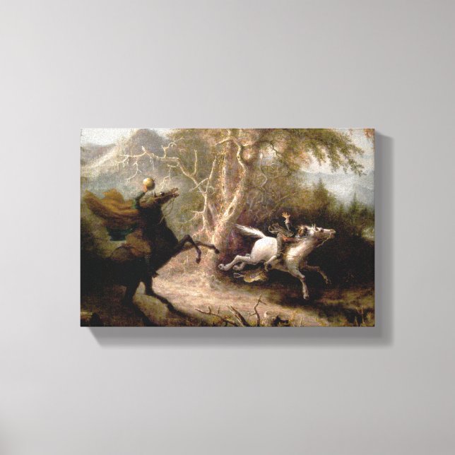 Impressão Em Tela Cavaleiro sem Cabeça Sonolento Fragmentado (Frente)