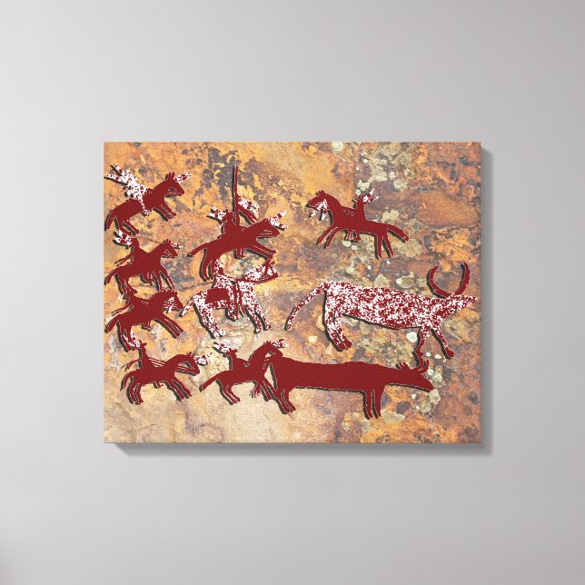 Impressão Em Tela Cavaleiros (Frente)