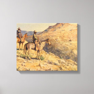 Impressão Em Tela Cavaleiros Flat-Top por Edward Borein