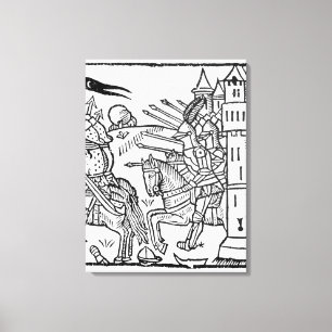 Impressão Em Tela Cavaleiros furiosos saem para lutar