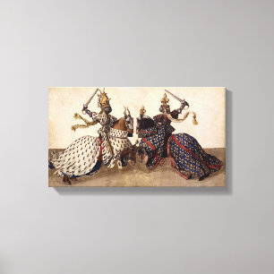 Impressão Em Tela Cavaleiros que jousting