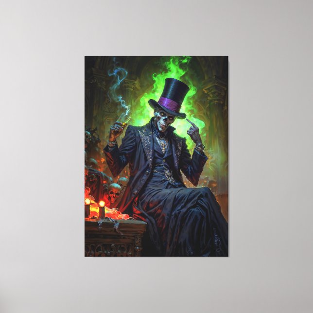 Impressão Em Tela Cavalheiro Vodu Baron Samedi (Frente)