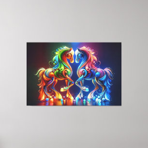 Impressão Em Tela Cavalo Adorável