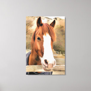 IMPRESSÃO EM TELA CAVALO DE CHESTNUT