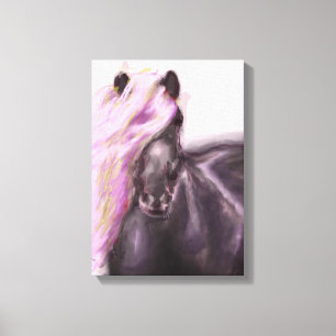 Impressão Em Tela Cavalo em Lilac