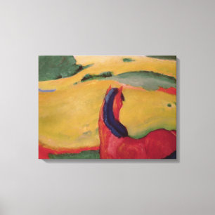 Impressão Em Tela Cavalo em uma paisagem, 1910