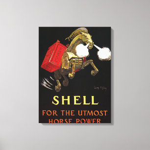 Impressão Em Tela Cavalo mecânico com Shell Oil