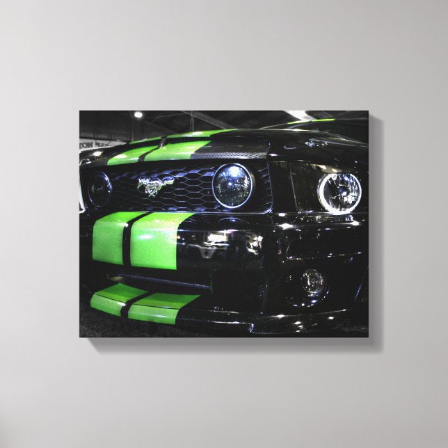 Impressão Em Tela Cavalo Negro II (Frente)