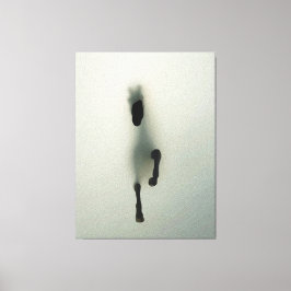 Impressão Em Tela Cavalo Rompendo a Névoa - Arte Abstrata