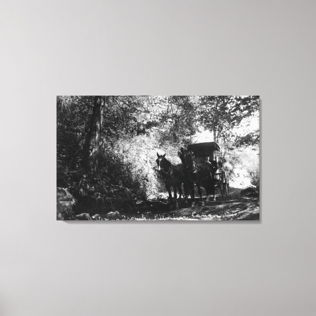 Impressão Em Tela Cavalos de Frete que Tomam uma Pausa (Frente)