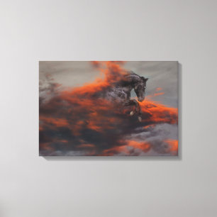 Impressão Em Tela Cavalos Fantásticos: Nuvens