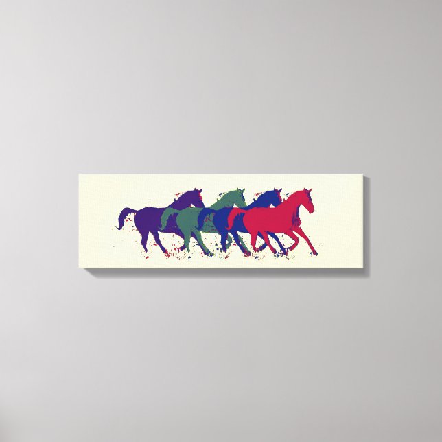 Impressão Em Tela cavalos para decorar paredes (Frente)