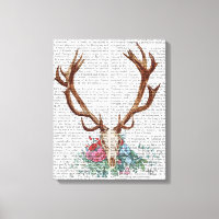 Caveira De Veado Com Flores