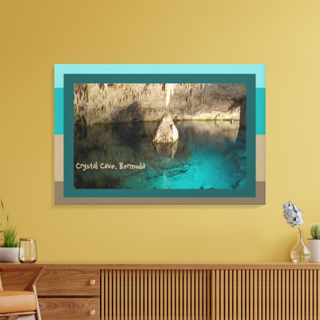 Impressão Em Tela Caverna de Cristal, Bermudas (Insitu(Sala de estar))
