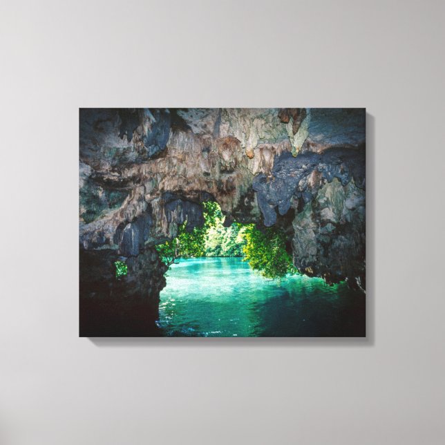 Impressão Em Tela Caverna de Morcegos em Airai, Palau, Micronésia (Frente)
