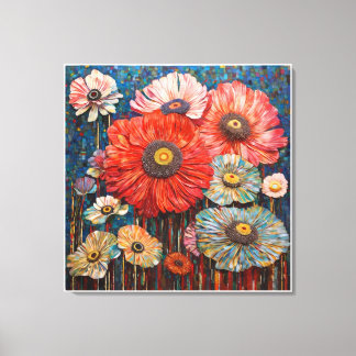 Impressão Em Tela celebração da vida floral das anêmonas