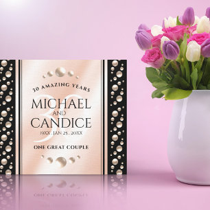 Impressão Em Tela Celebração do Aniversário de Casamento de Pearl 30