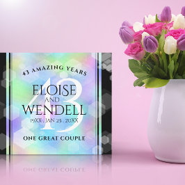 Impressão Em Tela Celebração do Aniversário de Casamento Opal Elegan