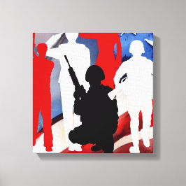 Impressão Em Tela Celebrando Veteranos