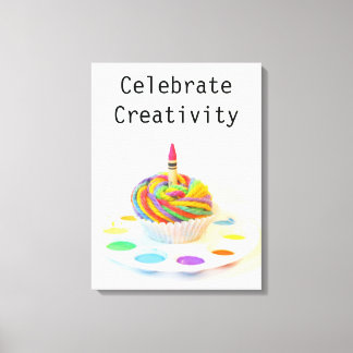 Impressão Em Tela Celebrar o Cupcake da Criatividade