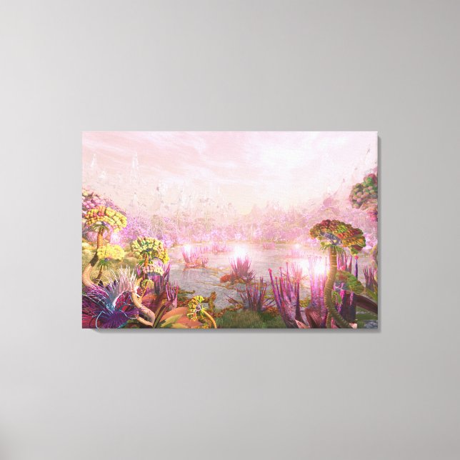 Impressão Em Tela Celestal Lake - por Jurgen Ziewe (Frente)