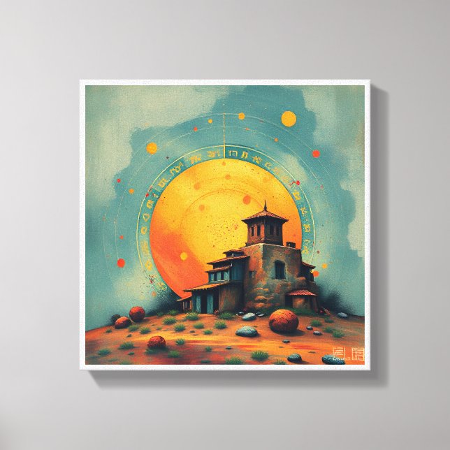 Impressão Em Tela Celestial Fortress (Frente)