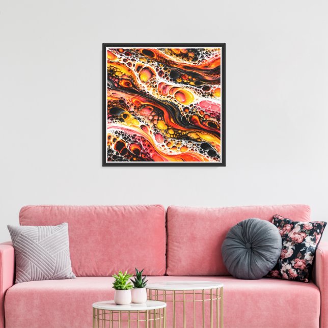 Impressão Em Tela Células de Magma (Insitu(Sala de estar))