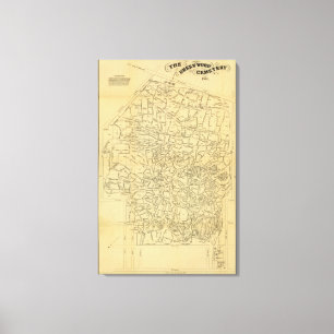 Impressão Em Tela Cemitério de madeira verde