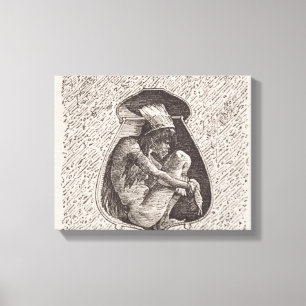 Impressão Em Tela Cemitério indiano velho