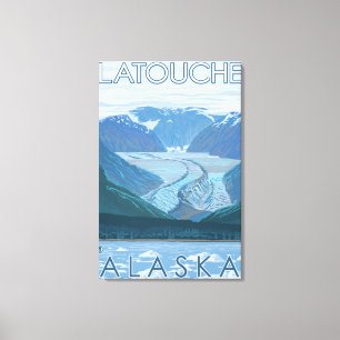 Impressão Em Tela Cena da geleira - Latouche, Alaska