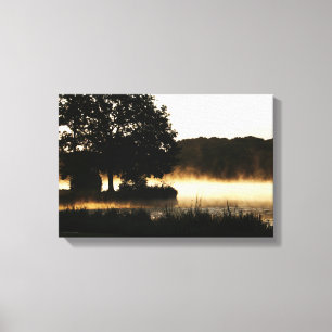 Impressão Em Tela Cena da Manning Lake 16,50x11 (41,25x27,5 cm) wacc