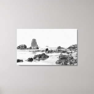 Impressão Em Tela Cena da praia na praia do canhão, fotografia de