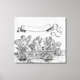 Impressão Em Tela Cena da procissão triunfal de Maximilian