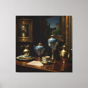 Impressão Em Tela Cena de Antiques Góticos