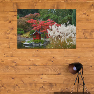 Impressão Em Tela Cena de outono do Jardim Japonês Fotográfica