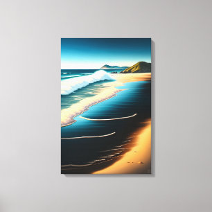 Impressão Em Tela Cena de praia da Nova Zelândia - Impressão de tela