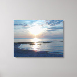 Impressão Em Tela Cena de praia em Cape Cod em tela de 20" x 16"