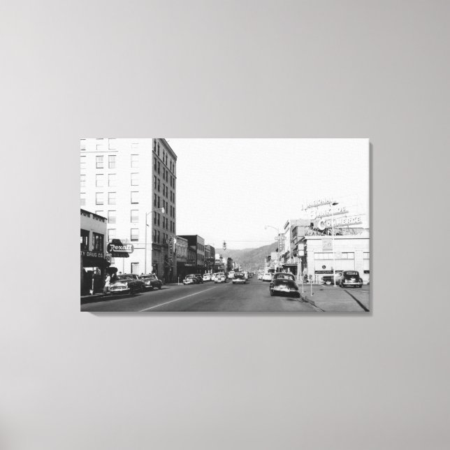 Impressão Em Tela Cena de Rua em Aberdeen, Fotografia WA (Frente)