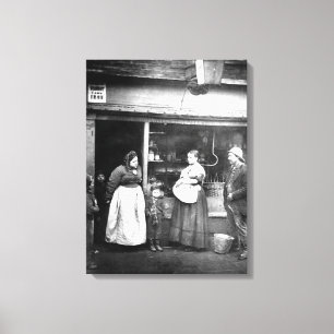 Impressão Em Tela Cena de rua em Victorian London