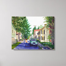 Cena de rua encantadora de Elsah Illinois