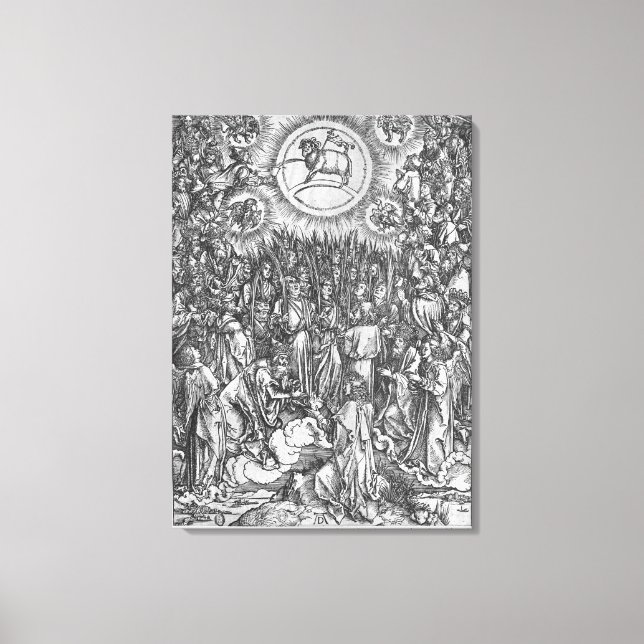 Impressão Em Tela Cena do Apocalipse, Adoração do (Frente)