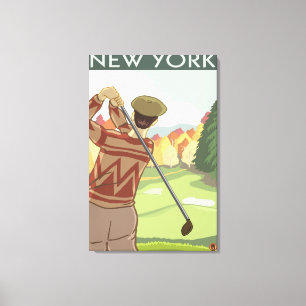 Impressão Em Tela Cena nova de YorkGolfing