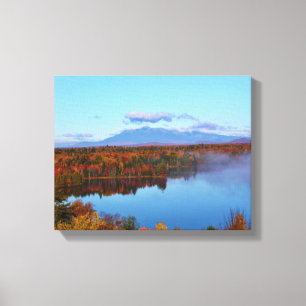 Impressão Em Tela Cenário do outono de Mt.Katahdin