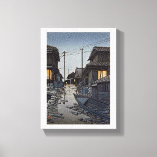 Impressão Em Tela Cenário oriental legal da vila de Kawase do