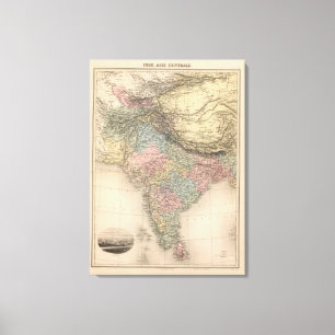 Impressão Em Tela Central Ásia de India